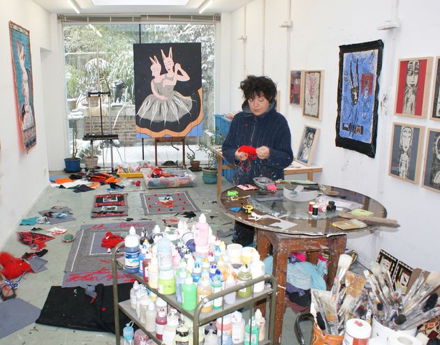 Heleen in haar Atelier